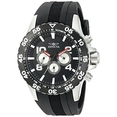 Invicta Men’s Aviator Chronograph Stainless Steel Black