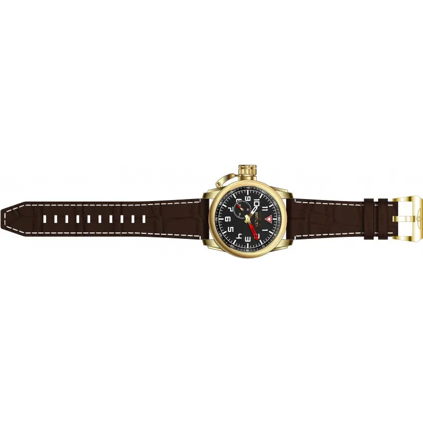 Invicta Men’s Aviator Lefty Chrono 100m S Steel Dark Brown