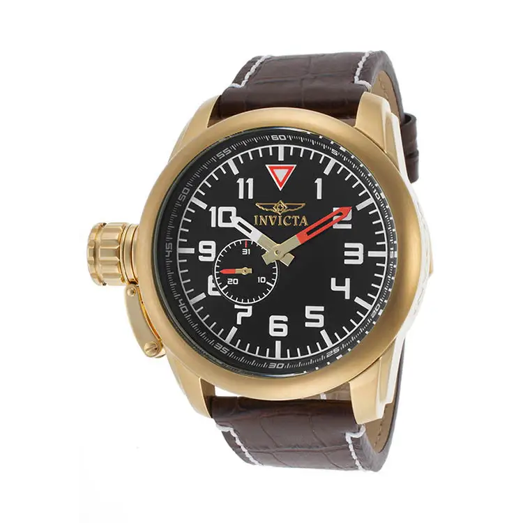 Invicta Men’s Aviator Lefty Chrono 100m S Steel Dark Brown