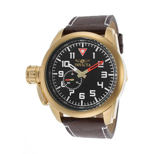 Invicta Men’s Aviator Lefty Chrono 100m S Steel Dark Brown
