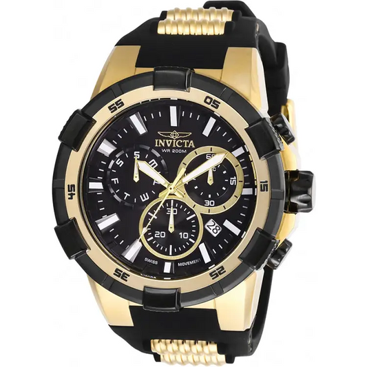 Invicta Men’s Aviator Quartz 200m Stainless Steel/Black