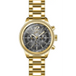 Invicta Men’s Aviator Quartz Black Dial Gold Tone Stainless