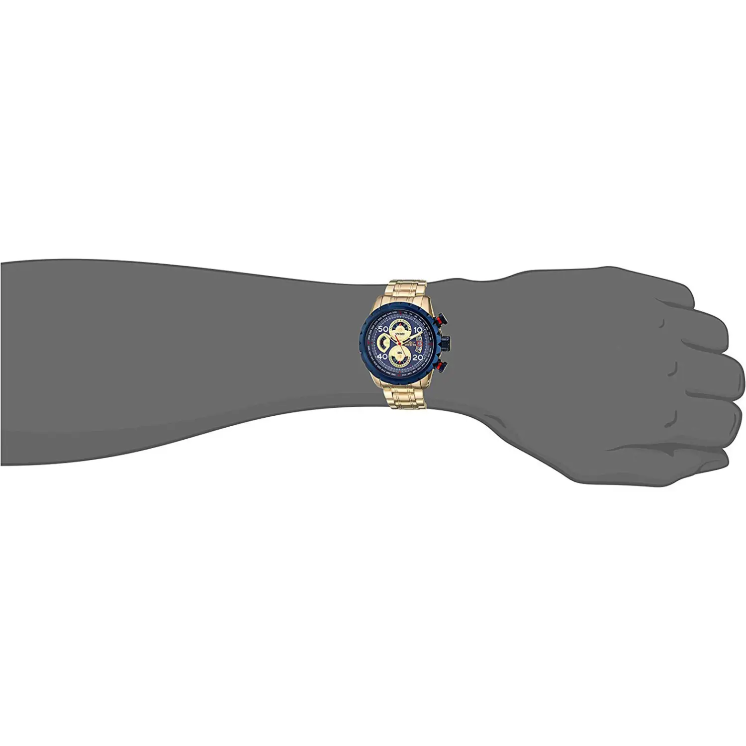 Invicta Men’s Aviator Quartz Chrono 100m Gold Tone Stainless