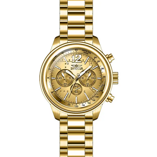Invicta Men’s Aviator Quartz Chrono 100m Gold Tone Stainless