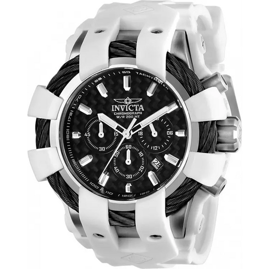 Invicta Men’s Bolt Chrono Quartz 200m Stainless Steel White