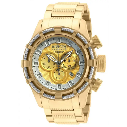 Invicta Men’s Bolt Chronograph 200m Gold Plated Stainless
