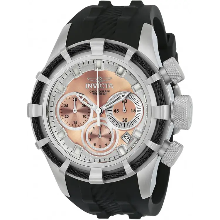 Invicta Men’s Bolt Quartz Chrono 200m Stainless Steel/Black