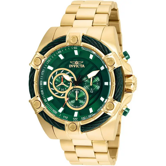 Invicta Men’s Bolt Quartz Chronograph Gold Plated Stainless