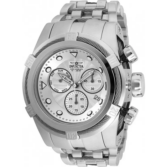 Invicta Men’s Bolt Quartz Chronograph Silver Dial Watch