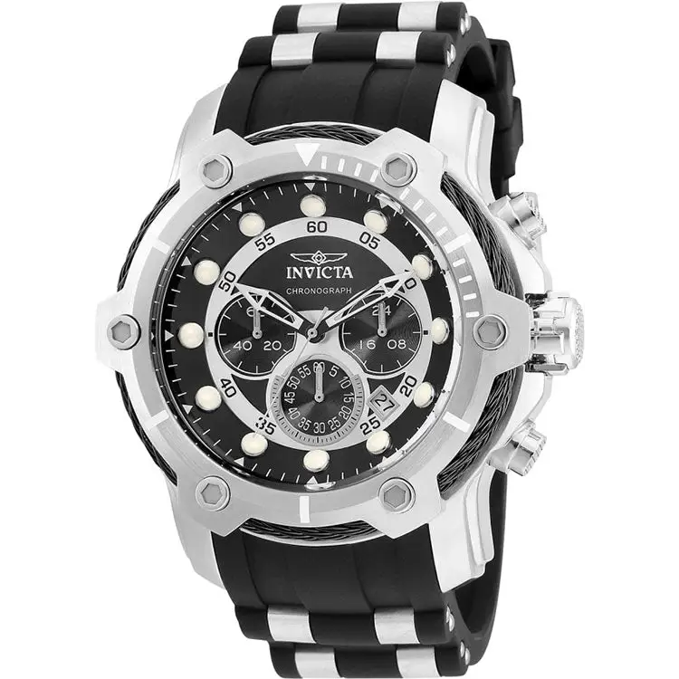 Invicta Men’s Bolt Quartz Chronograph Stainless Steel Black