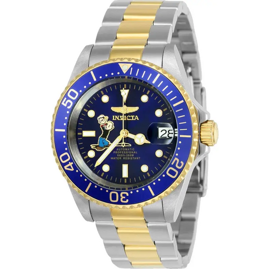 Invicta Men’s Character Automatic 3 Hand Blue Dial Watch