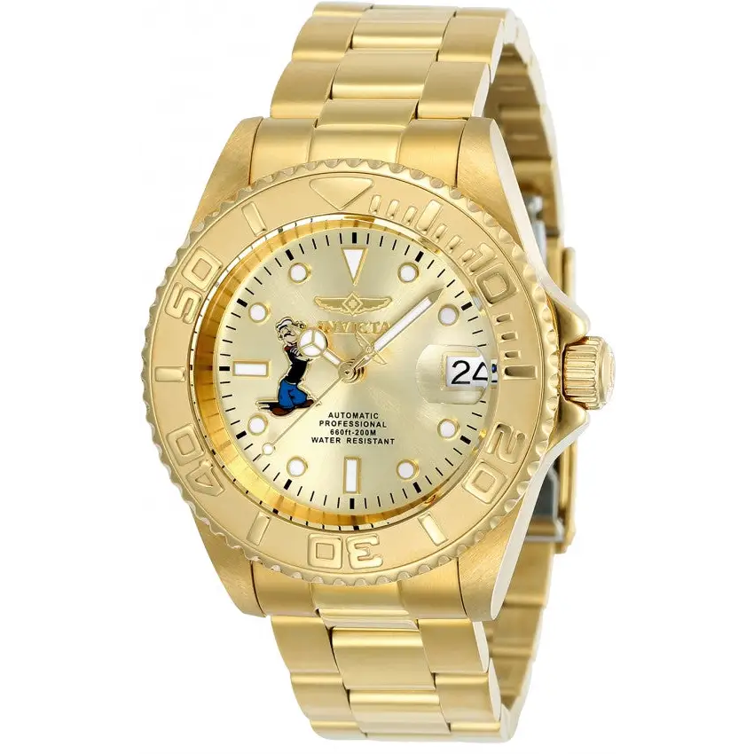 Invicta Men’s Character Automatic 3 Hand Champagne Dial