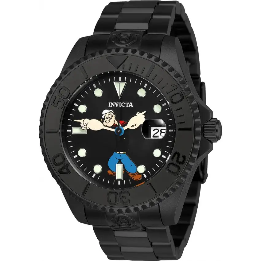Invicta Men’s Character Black Dial Watch 24471 - Watches