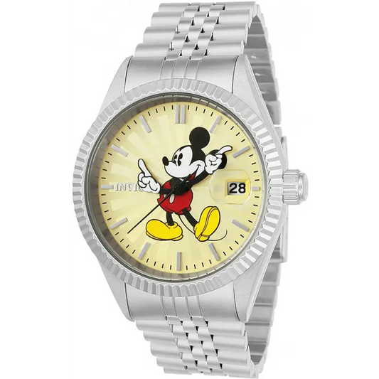 Invicta Men’s Disney Mickey Mouse Stainless Steel Champagne