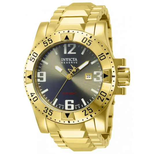 Invicta Men’s Excursion 200m Black Dial Gold Plated