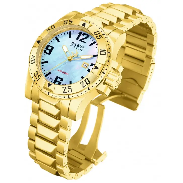 Invicta Men’s Excursion Analog Quartz Gold Plated Stainless