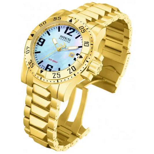 Invicta Men’s Excursion Analog Quartz Gold Plated Stainless