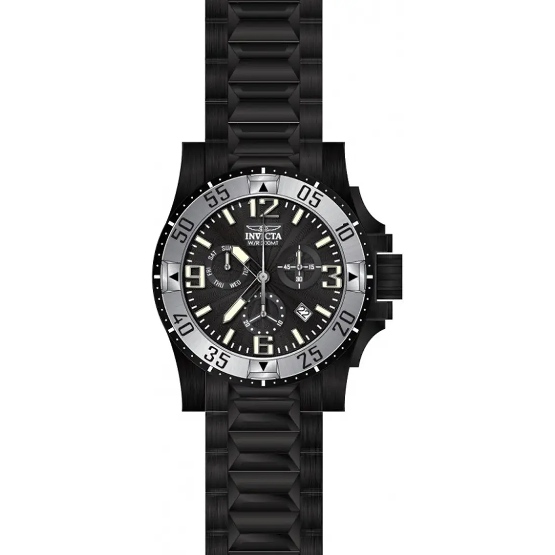 Invicta Men’s Excursion Chrono Quartz 200m Black Stainless