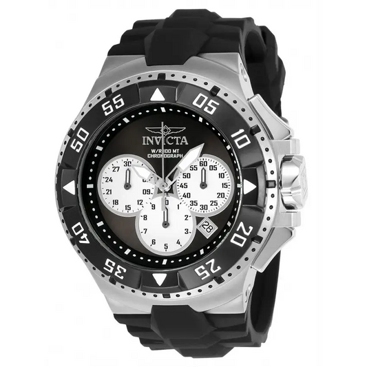 Invicta Men’s Excursion Chronograph Black Silver Dial Watch