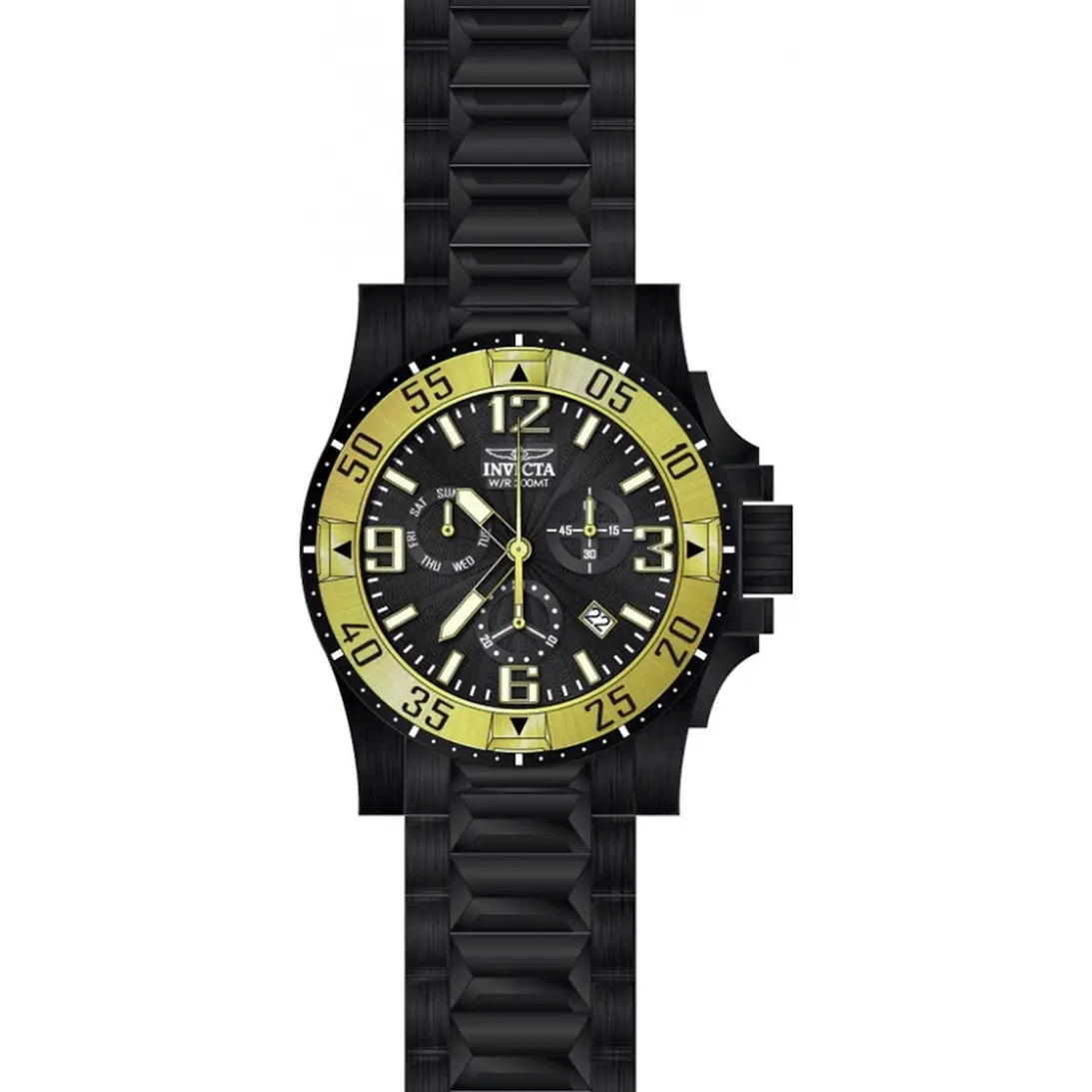 Invicta Men’s Excursion Chronograph Black Stainless Steel