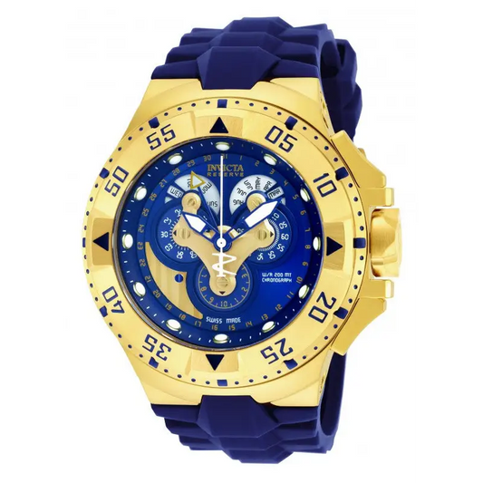 Invicta Men’s Excursion Chronograph Gold Plated Blue