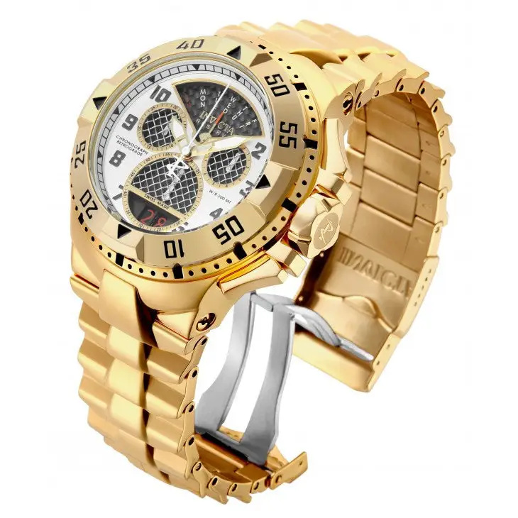 Invicta Men’s Excursion Chronograph Gold Plated Stainless