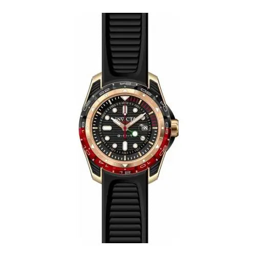Invicta Men’s Hydromax Quartz Stainless Steel Black Silicone