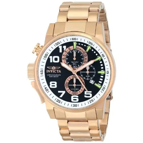 Invicta Men’s I-Force Lefty Chrono Rose Gold Tone Stainless