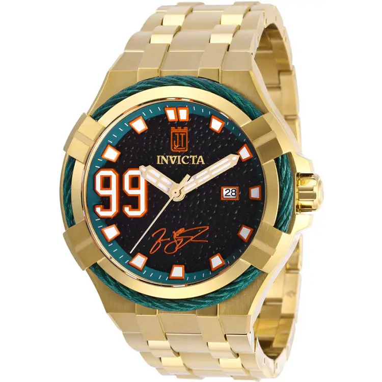 Invicta Men’s Jason Taylor Automatic 300m Gold Tone