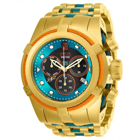 Invicta Men’s Jason Taylor Chrono 200m Gold Tone Stainless