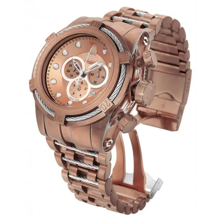 Invicta Men’s Jason Taylor Chrono Rose Gold Plated Stainless