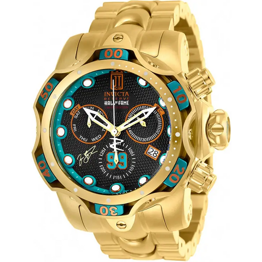 Invicta Men’s Jason Taylor Quartz Chrono 1000m Gold Plated