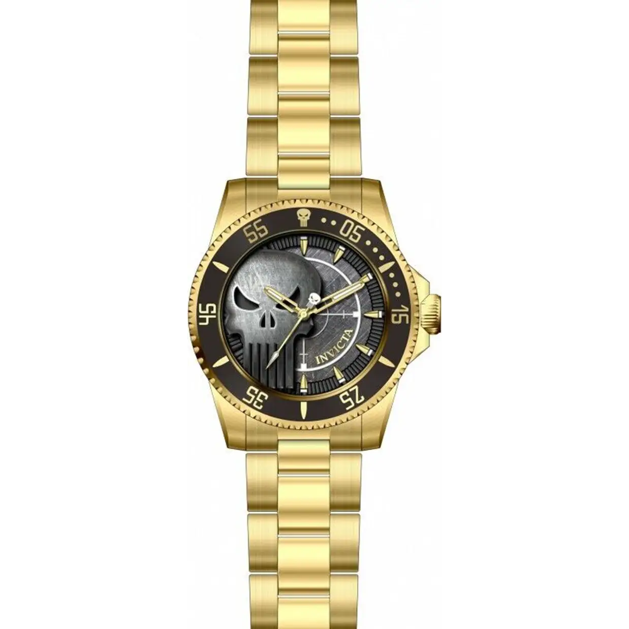 Invicta Men’s Marvel Quartz 100m Gold Tone Stainless Steel