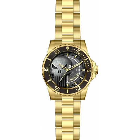 Invicta Men’s Marvel Quartz 100m Gold Tone Stainless Steel