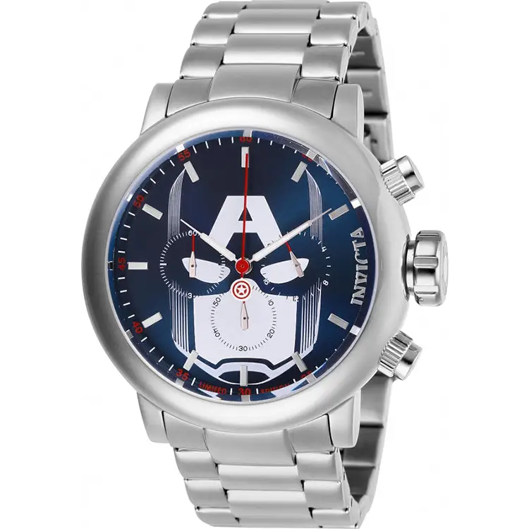Invicta Men’s Marvel Quartz Chronograph 100m Stainless Steel