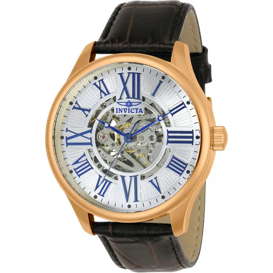 Invicta Men’s Objet D Art Automatic 3 Hand Silver Dial Watch