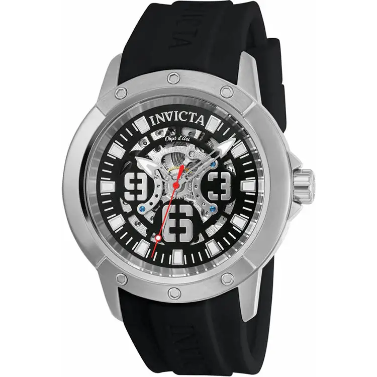 Invicta Men’s Objet D Art Automatic Black Dial Black