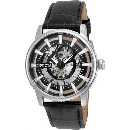 Invicta Men’s Objet D’Art Skeletonized Dial Watch