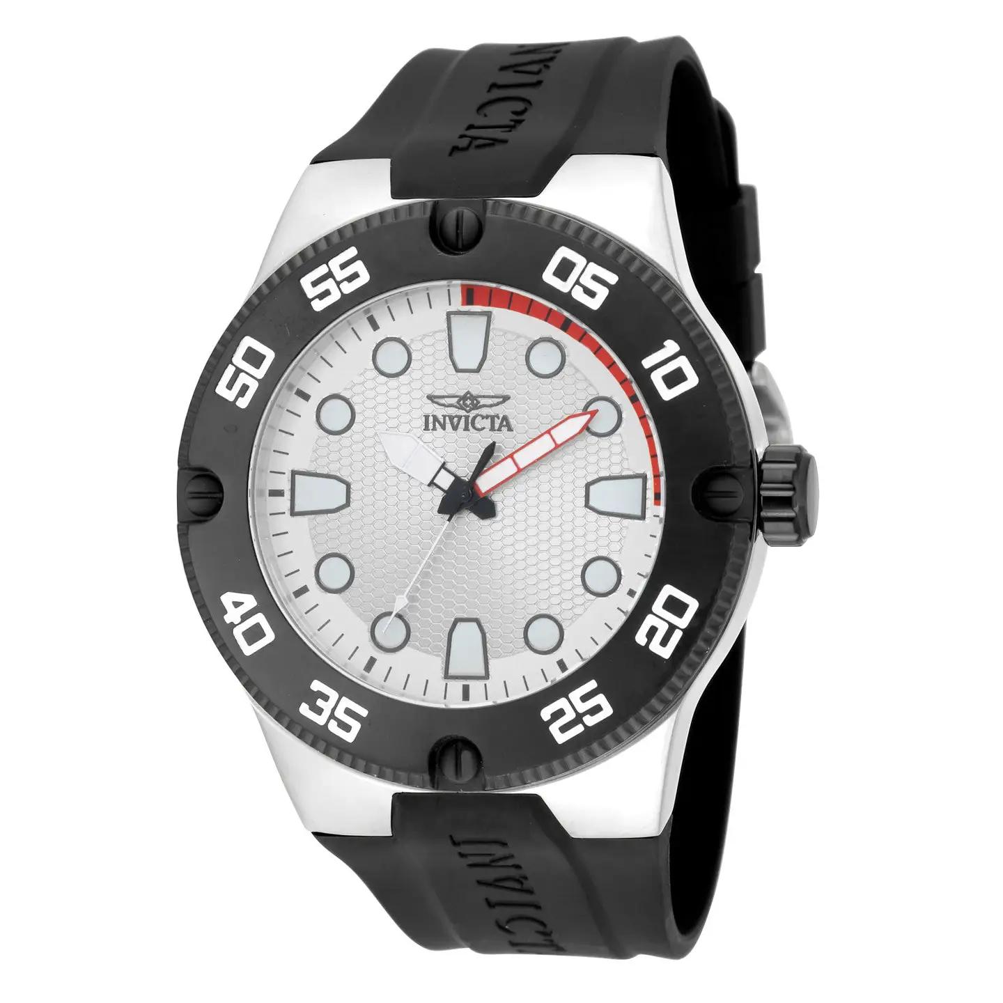 Invicta Men’s Pro Dive 50m Stainless Steel Silicone Black