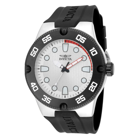 Invicta Men’s Pro Dive 50m Stainless Steel Silicone Black