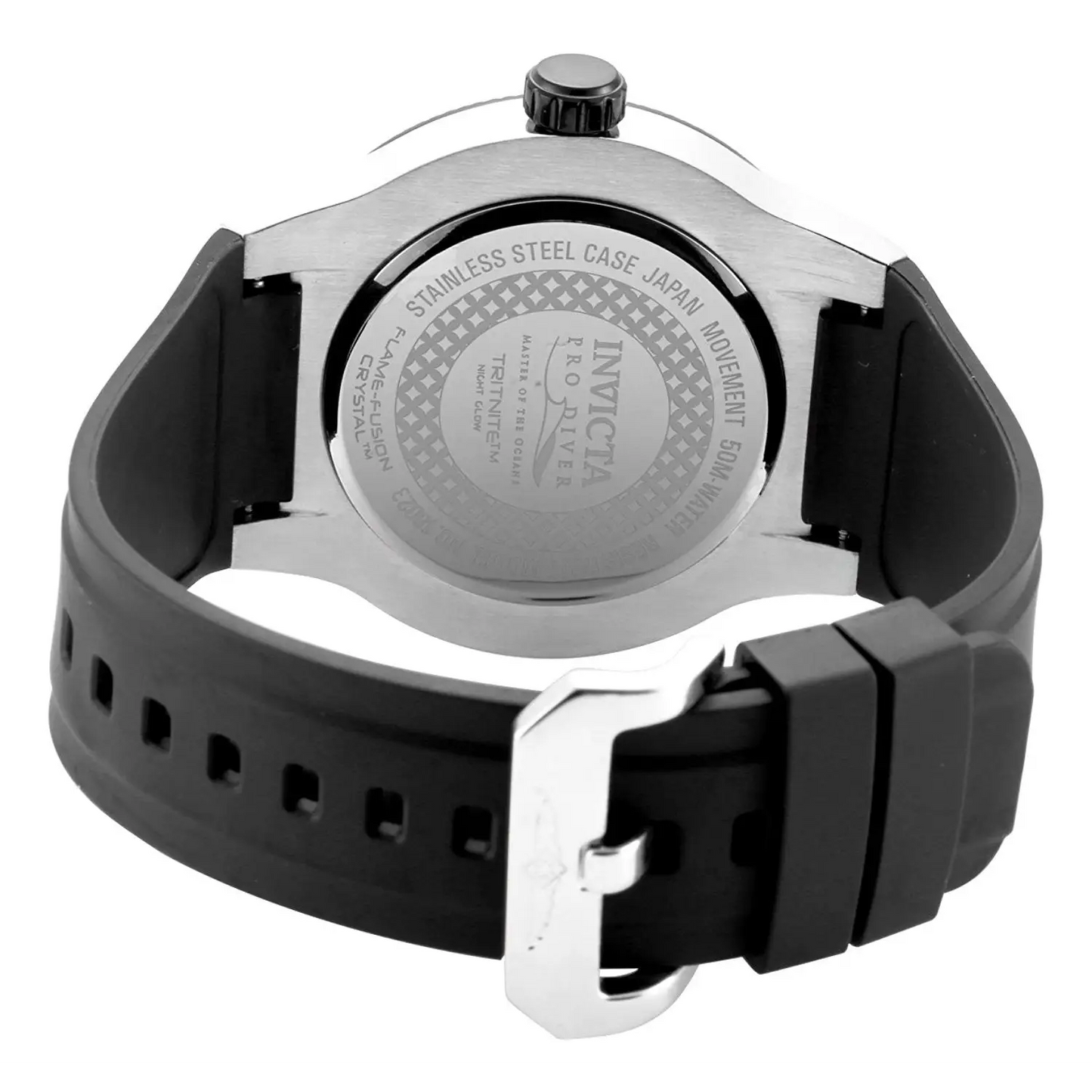 Invicta Men’s Pro Dive 50m Stainless Steel Silicone Black