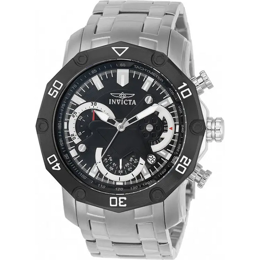 Invicta Men’s Pro Diver 100m Chronograph Black Dial