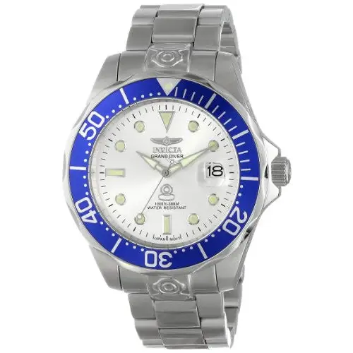 Invicta Men’s Pro Diver 300m Silver Dial Stainless Steel