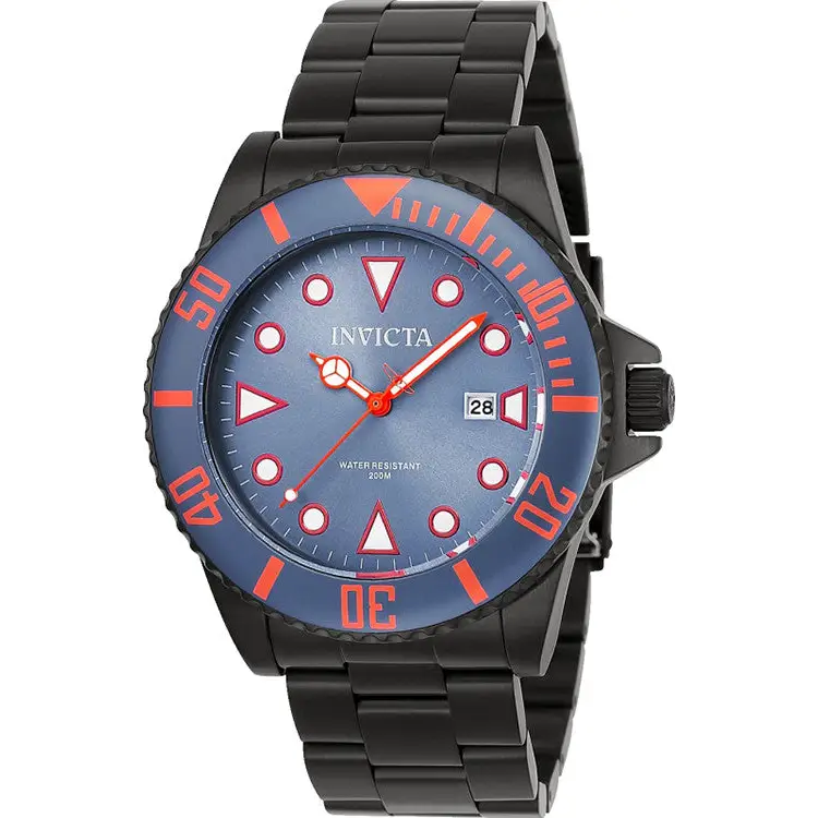 Invicta Men’s Pro Diver Analog Quartz 200m Black Stainless