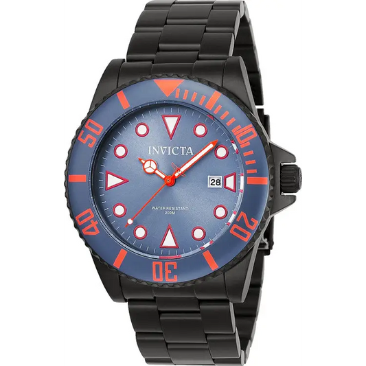 Invicta Men’s Pro Diver Analog Quartz 200m Black Stainless