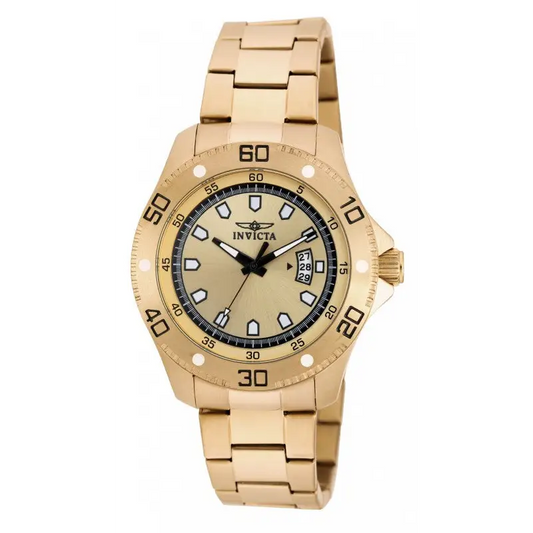 Invicta Men’s Pro Diver Analog Quartz Gold Plated Stainless