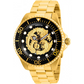 Invicta Men’s Pro Diver Automatic 100m Gold Plated Stainless