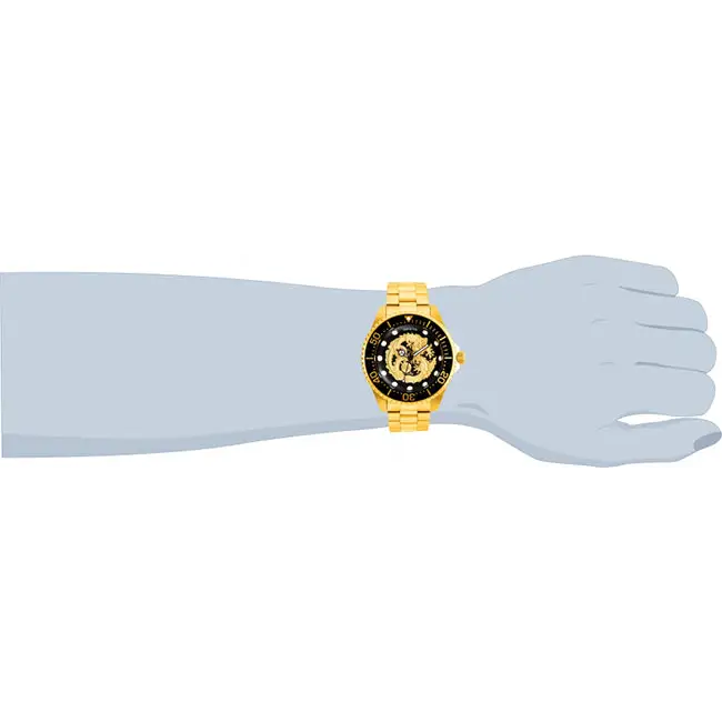 Invicta Men’s Pro Diver Automatic 100m Gold Plated Stainless