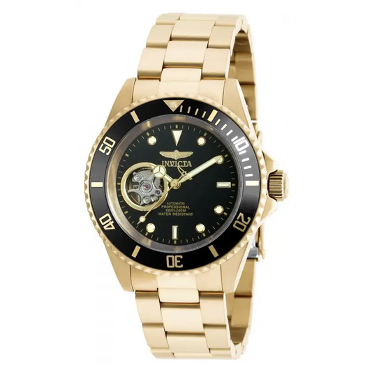 Invicta Men’s Pro Diver Automatic 200m Gold Plated Stainless