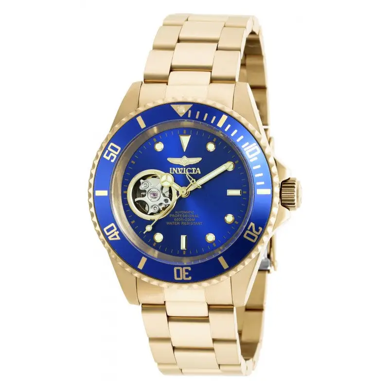 Invicta Men’s Pro Diver Automatic 200m Gold Plated Stainless